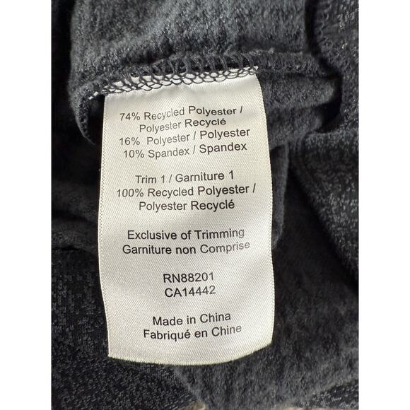 Mondetta Size M Stretch Mock Neck Half Zip Sweater Gray Long Sleeve Pullover - Picture 7 of 9